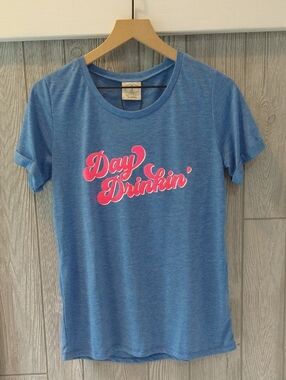 Day Drinkin' Blue Graphic Tee - Size small